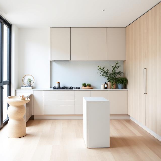 A minimalist Scandinavian-inspired kitchen in Balwyn.